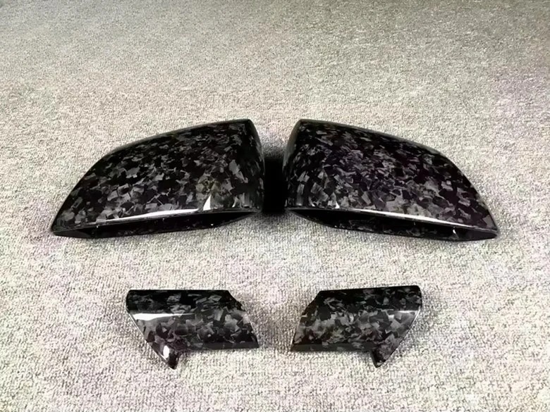 Dry Carbon Fiber Car Rearview Mirror Bright Black Rearview Mirror Cover for  Aventador LP700 Side Mirror